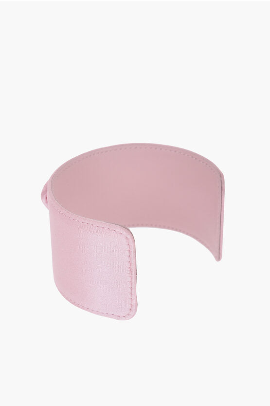 Prada Satin Cuff Bracelet with Embossed Monogram M Standard size