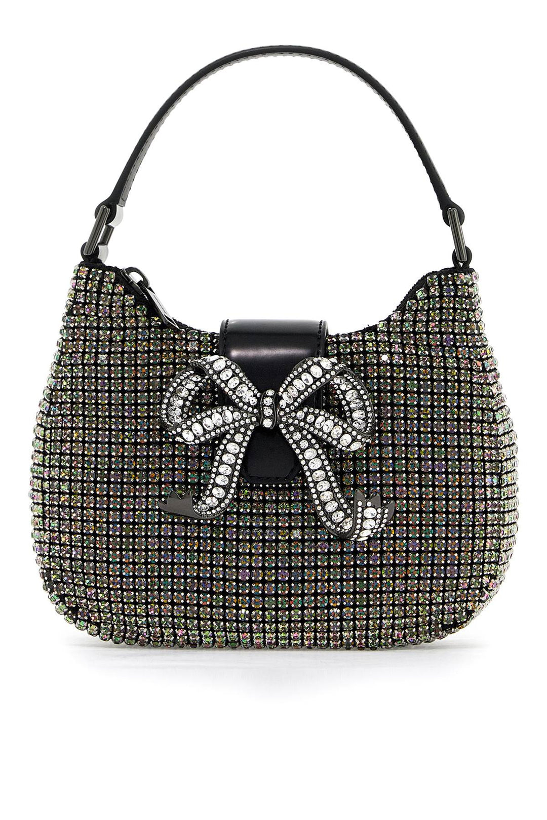 Bags - Self Portrait Mini Crescent Bow Bag With Crystals - 242632ABS000007 - A0002 - os - Ask Me Wear