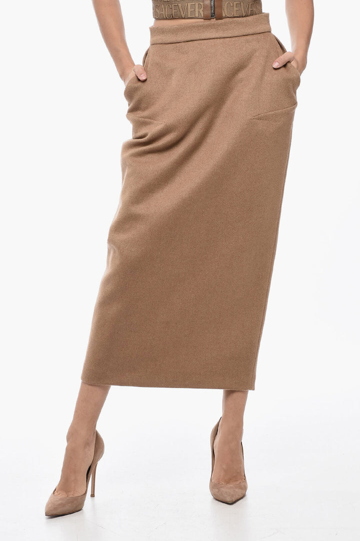 Max Mara SFILATA Camel BABELE Longuette with Flush Pockets