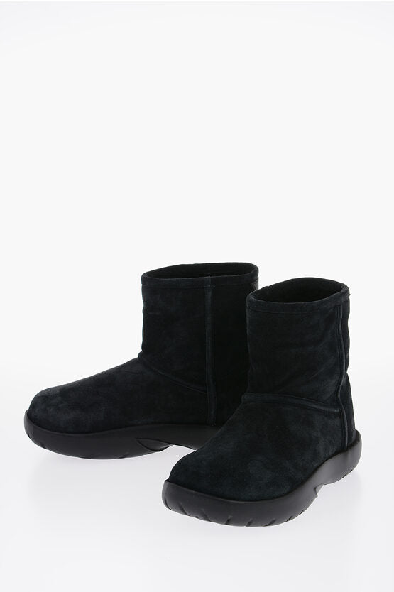 Bottega Veneta Shearling SNAP Ankle Boots with Logo Application