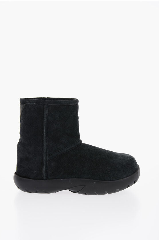 Bottega Veneta Shearling SNAP Ankle Boots with Logo Application