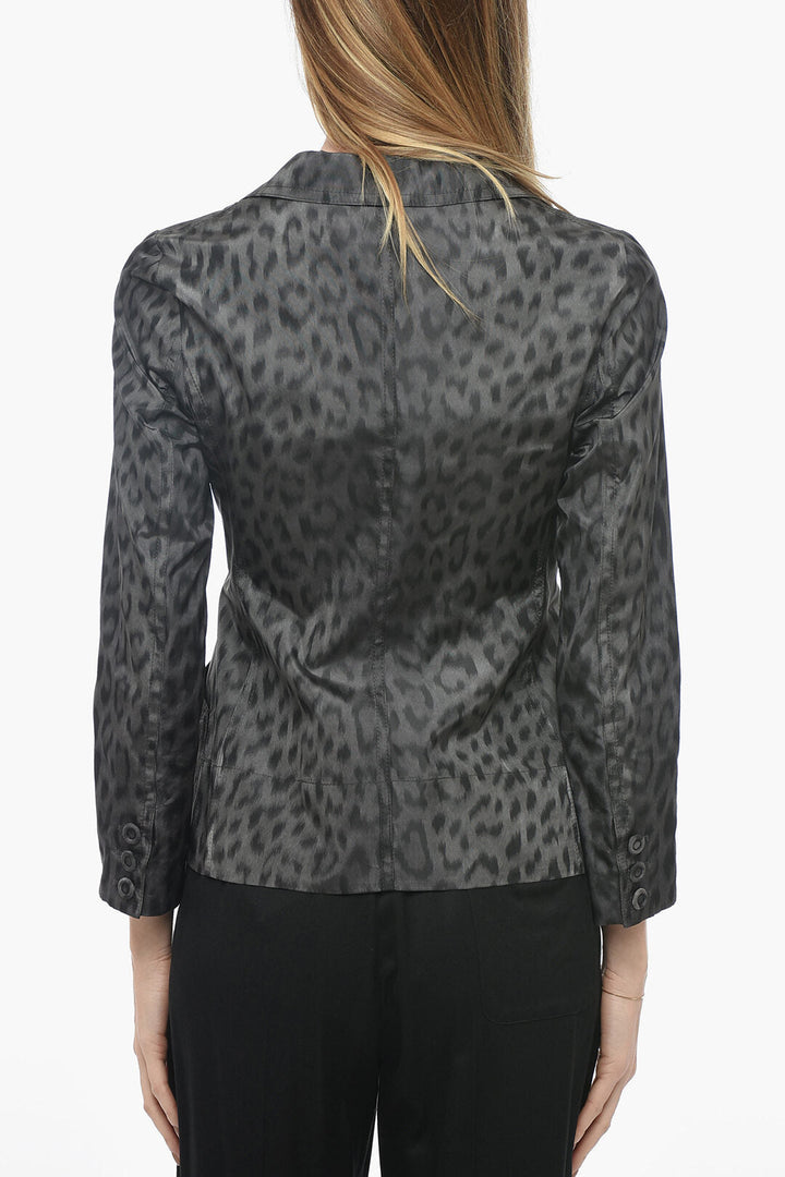 Dior Silk Unlined Blazer with Animalier Pattern