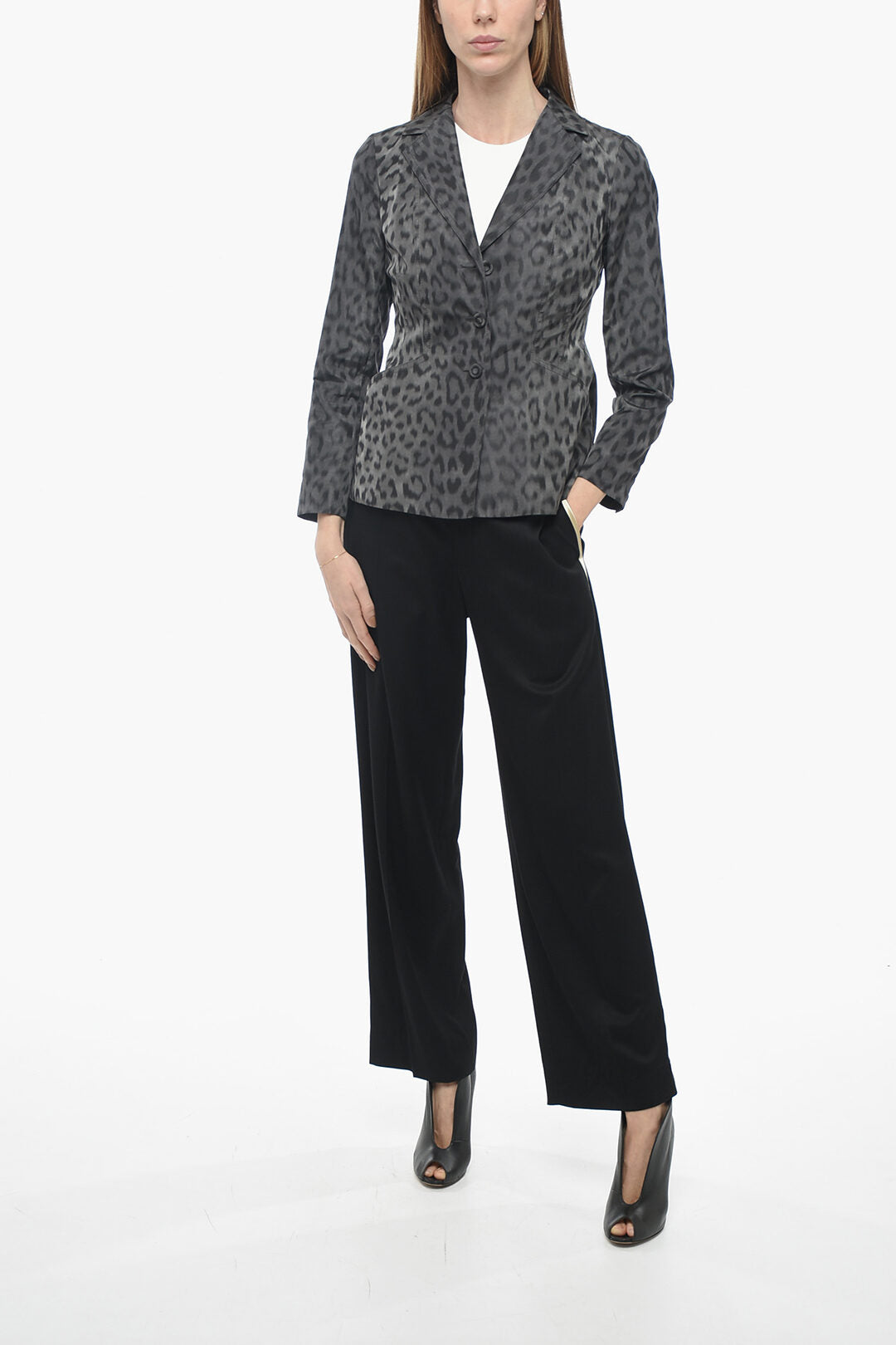 Dior Silk Unlined Blazer with Animalier Pattern