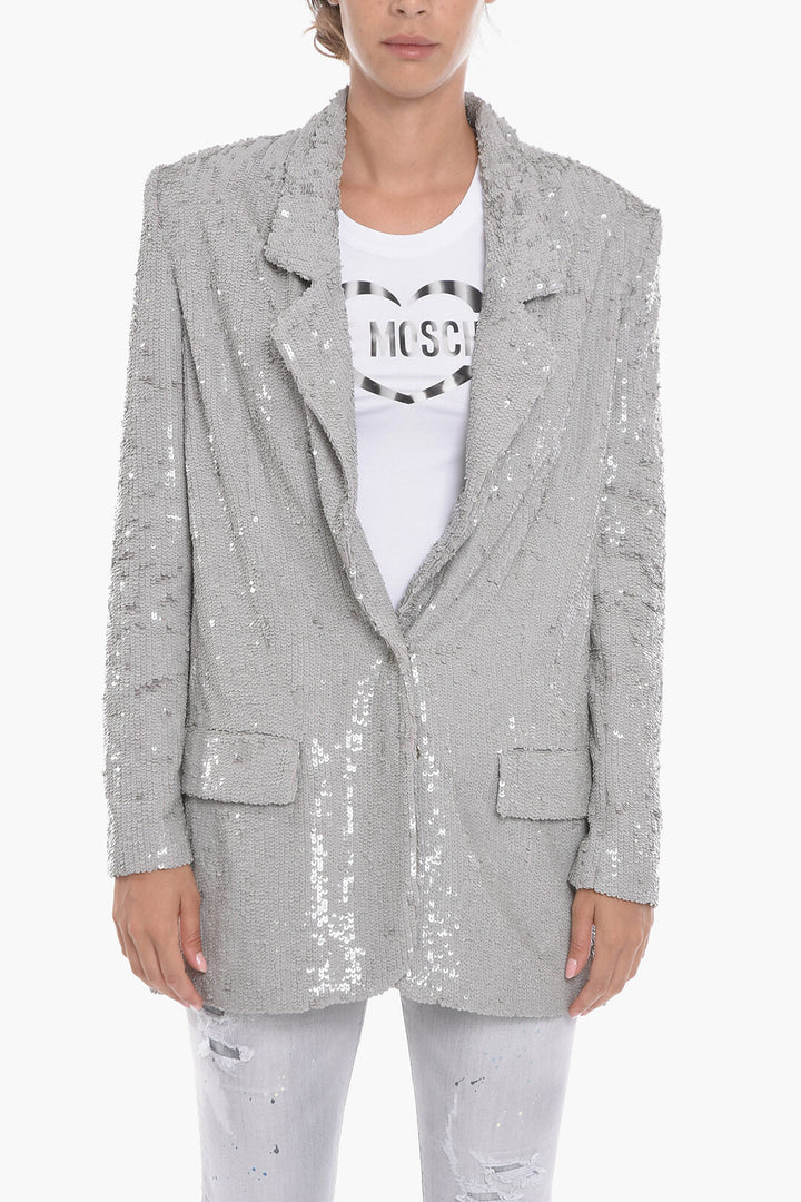 The Mannei Single-breasted ELJAS Sequined Blazer