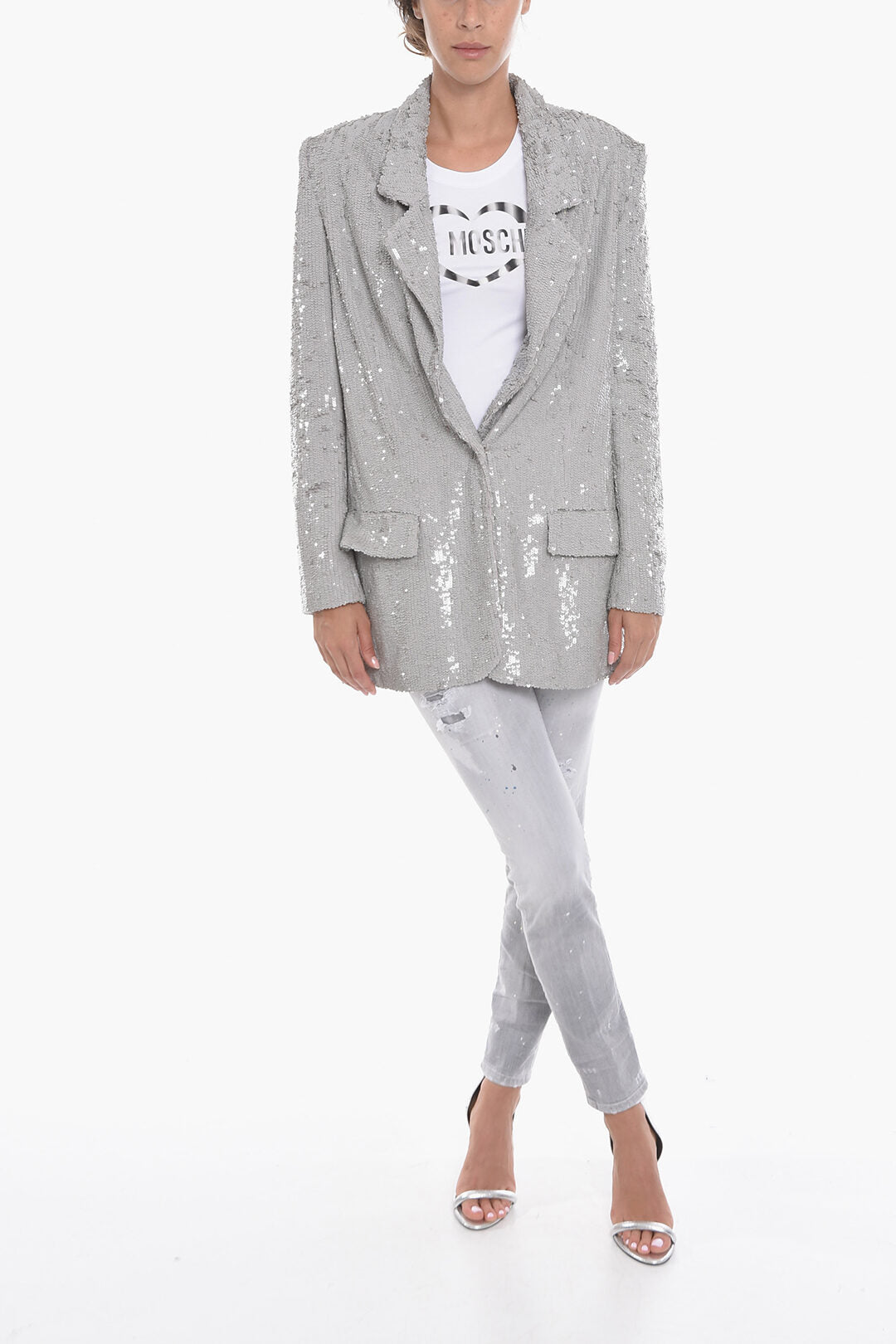 The Mannei Single-breasted ELJAS Sequined Blazer