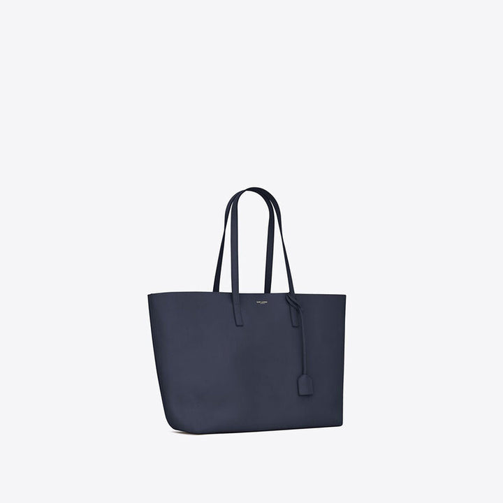 Saint Laurent Large Leather East/West Tote Bag – blue