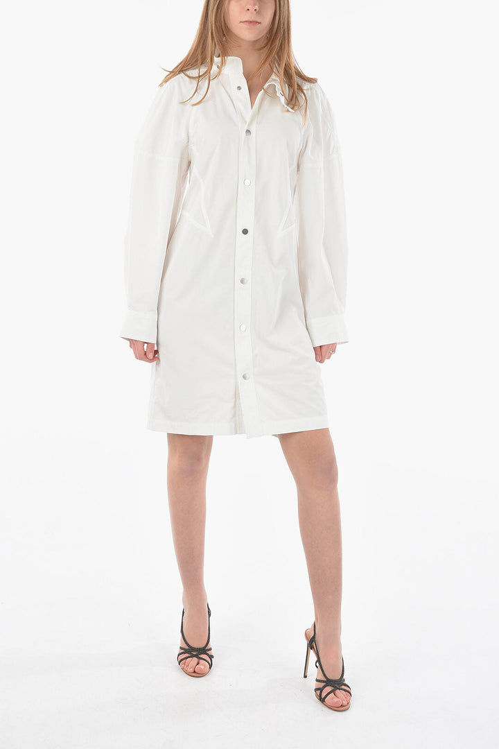 Bottega Veneta Snap Button COMPACT Shirt Dress