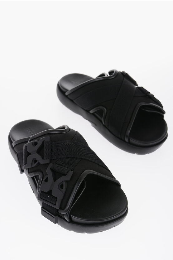 Bottega Veneta SNAP Slides with Leather Detail and Buckle