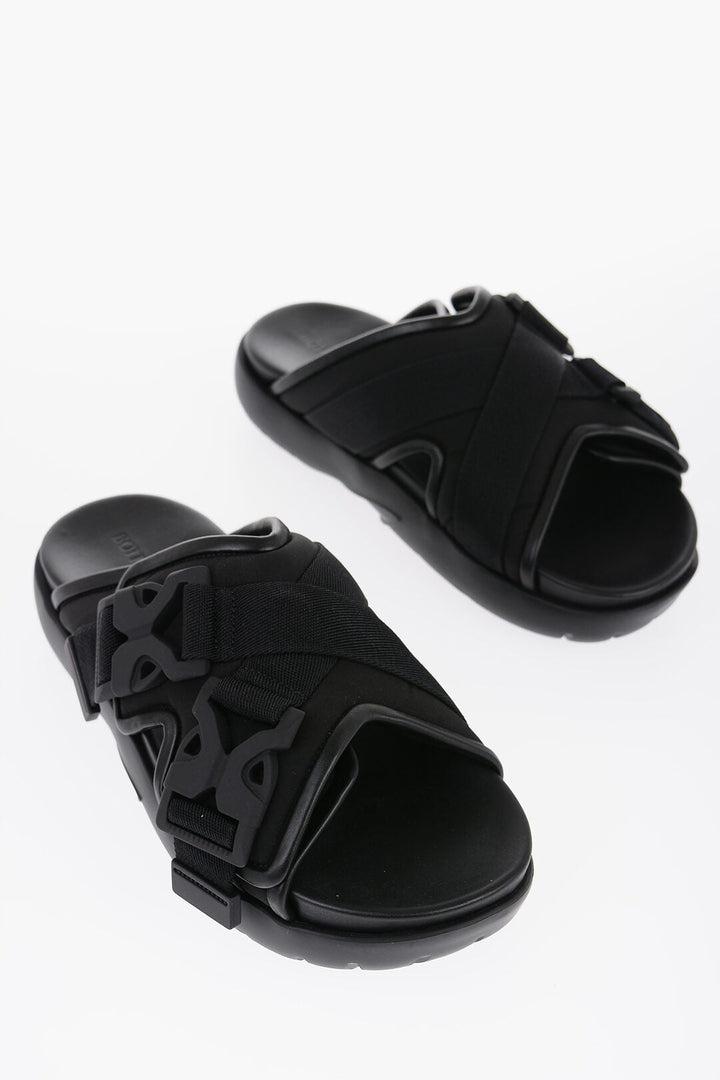 Bottega Veneta SNAP Slides with Leather Detail and Buckle