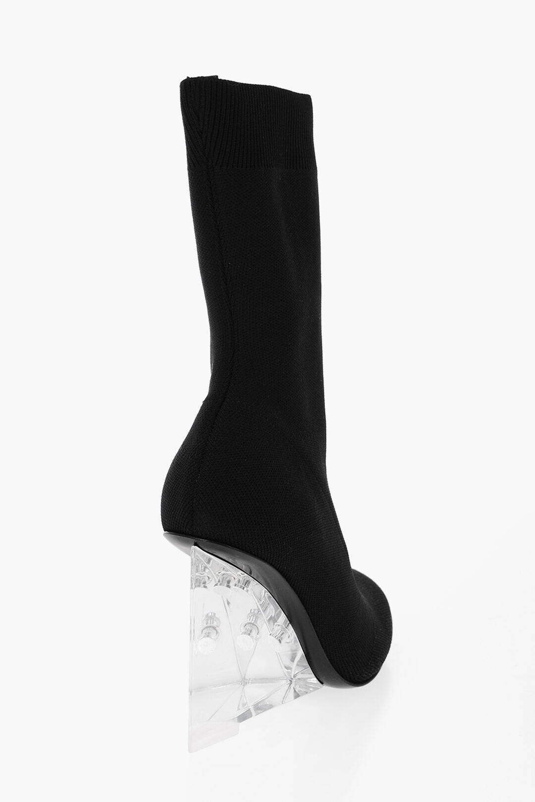 Alexander McQueen Sock Boots With Clear Wedge 11 cm