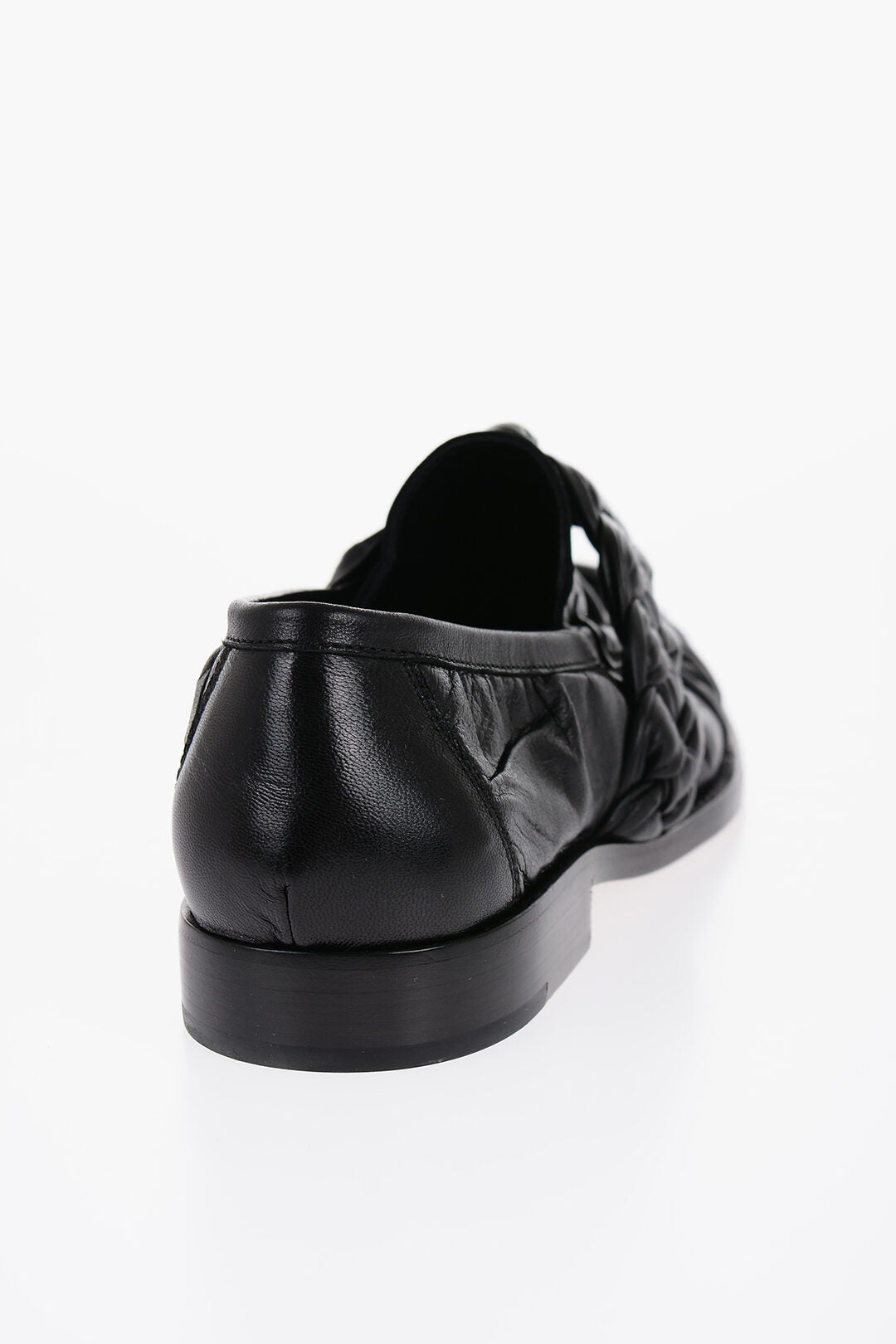 Bottega Veneta Soft Leather ASTRAIRE Loafers with Braided Detail