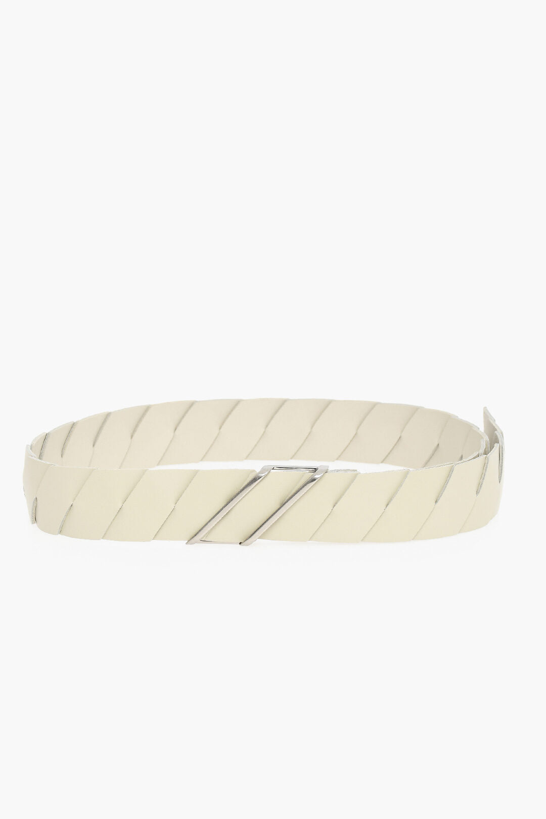 Bottega Veneta Soft-leather Belt with Silver-toned Hardware