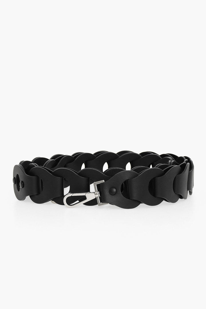 Bottega Veneta Soft-leather Chain-shaped Strap with Silver-toned Hardware