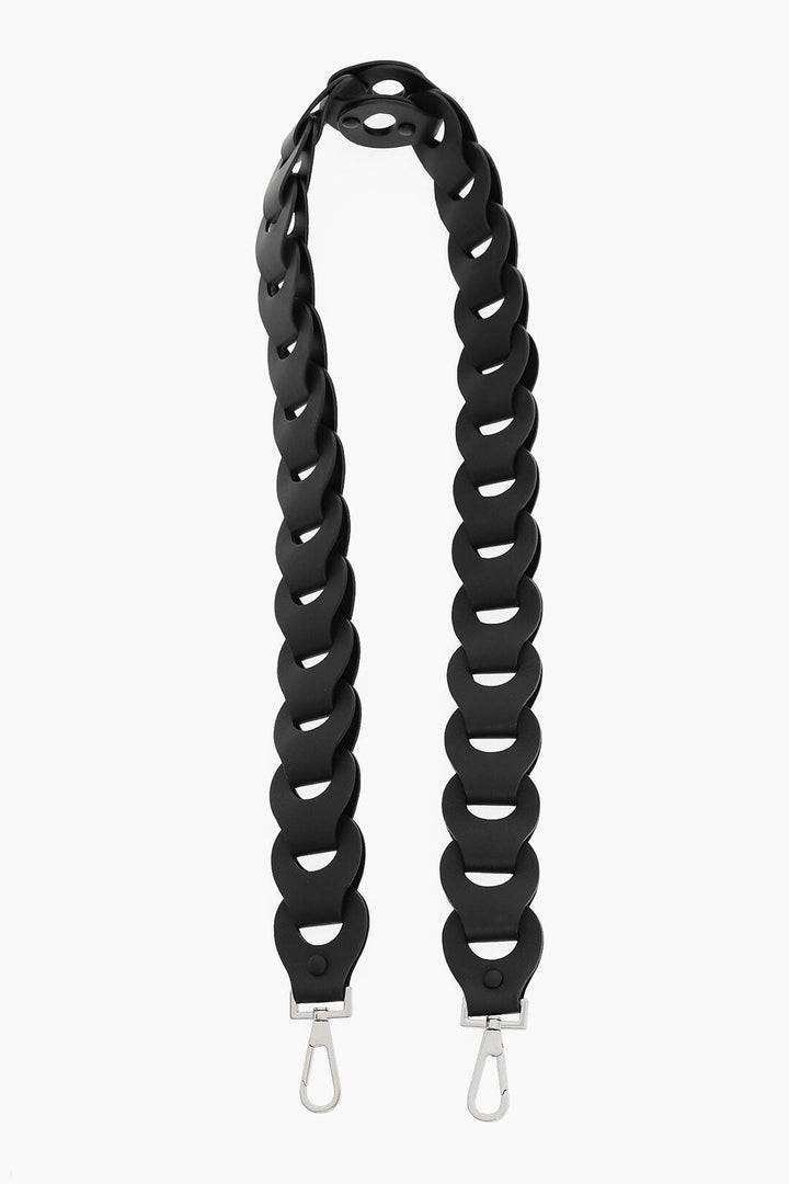 Bottega Veneta Soft-leather Chain-shaped Strap with Silver-toned Hardware