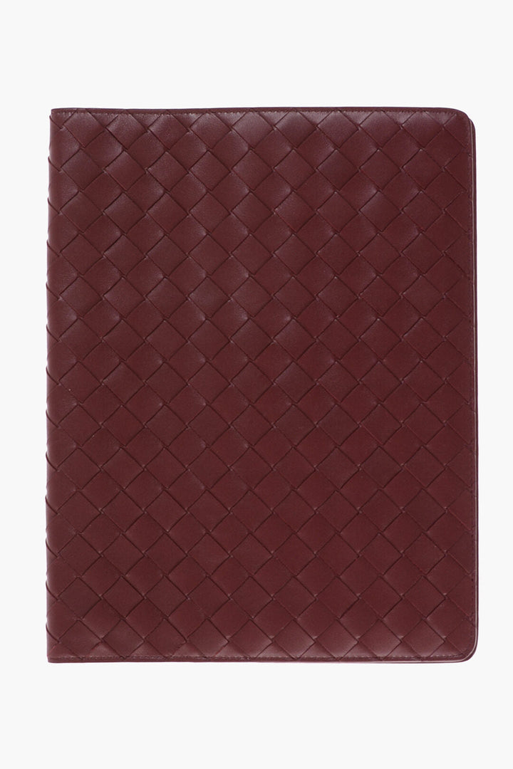 Bottega Veneta Solid Color Braided Leather Document Holder