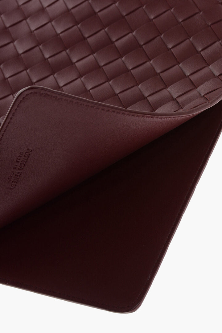 Bottega Veneta Solid Color Braided Leather Document Holder