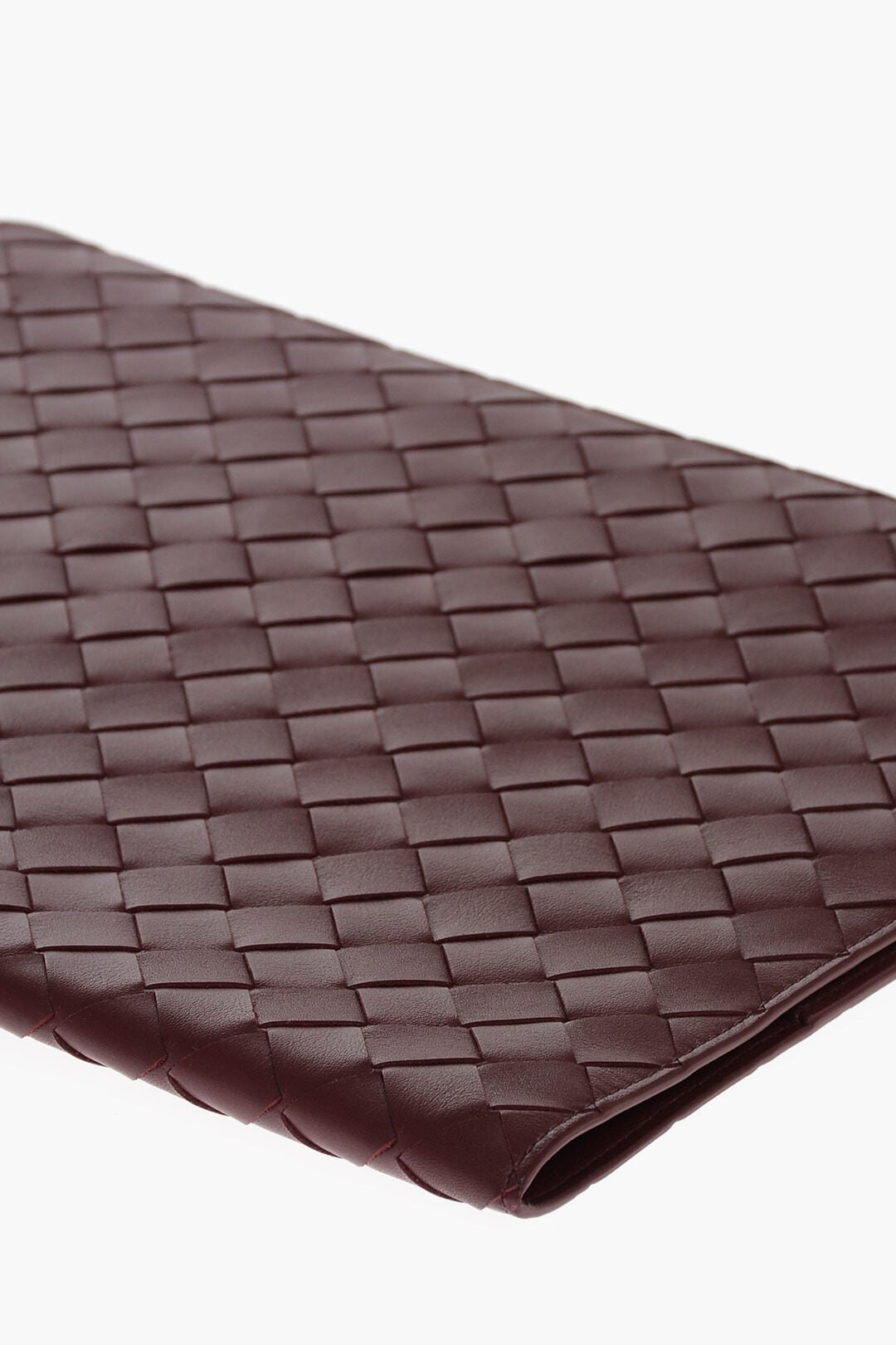 Bottega Veneta Solid Color Braided Leather Document Holder