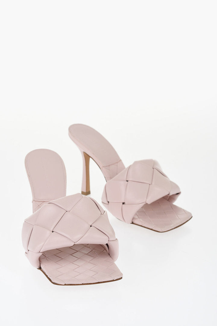 Bottega Veneta Solid Color Braided Leather Sandals 11cm