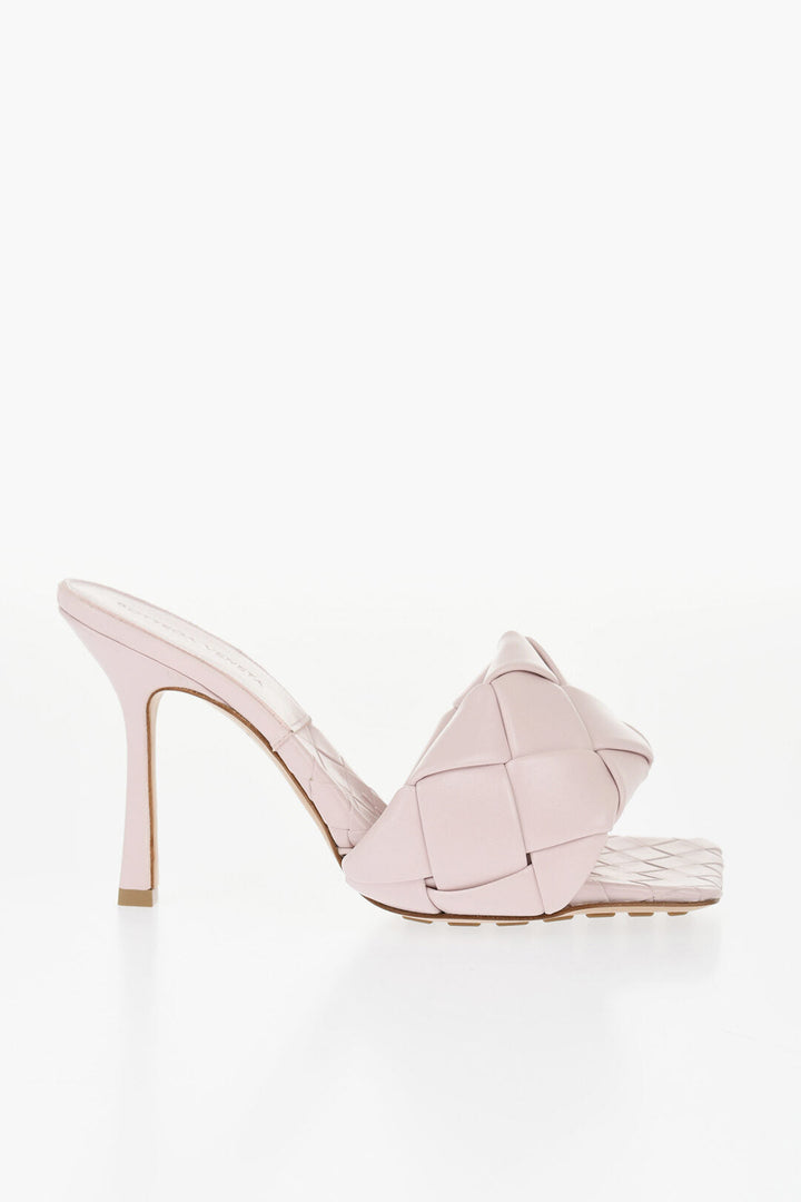 Bottega Veneta Solid Color Braided Leather Sandals 11cm