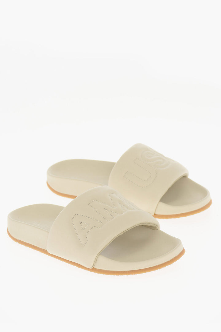 Ambush Solid Color Leather Slides