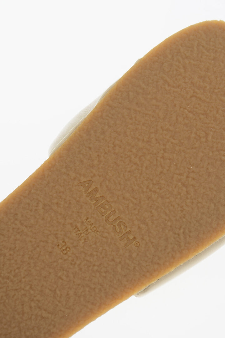 Ambush Solid Color Leather Slides
