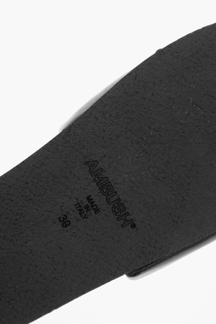 Ambush Solid Color Leather Slides