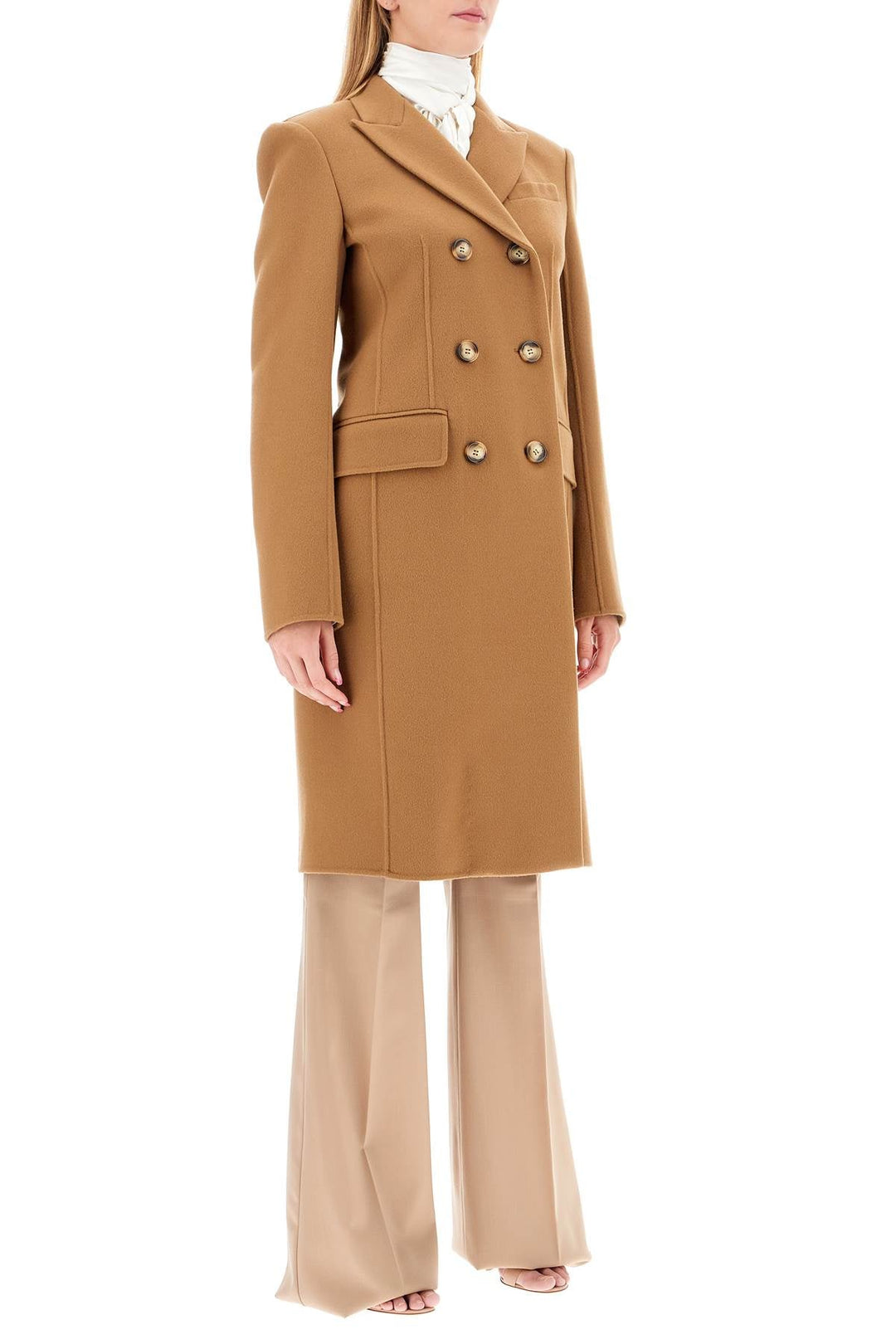 Clothing - Sportmax Double - Breasted Virgin Wool Coat - 242914DCA000002 - 001CM - 40 - Ask Me Wear