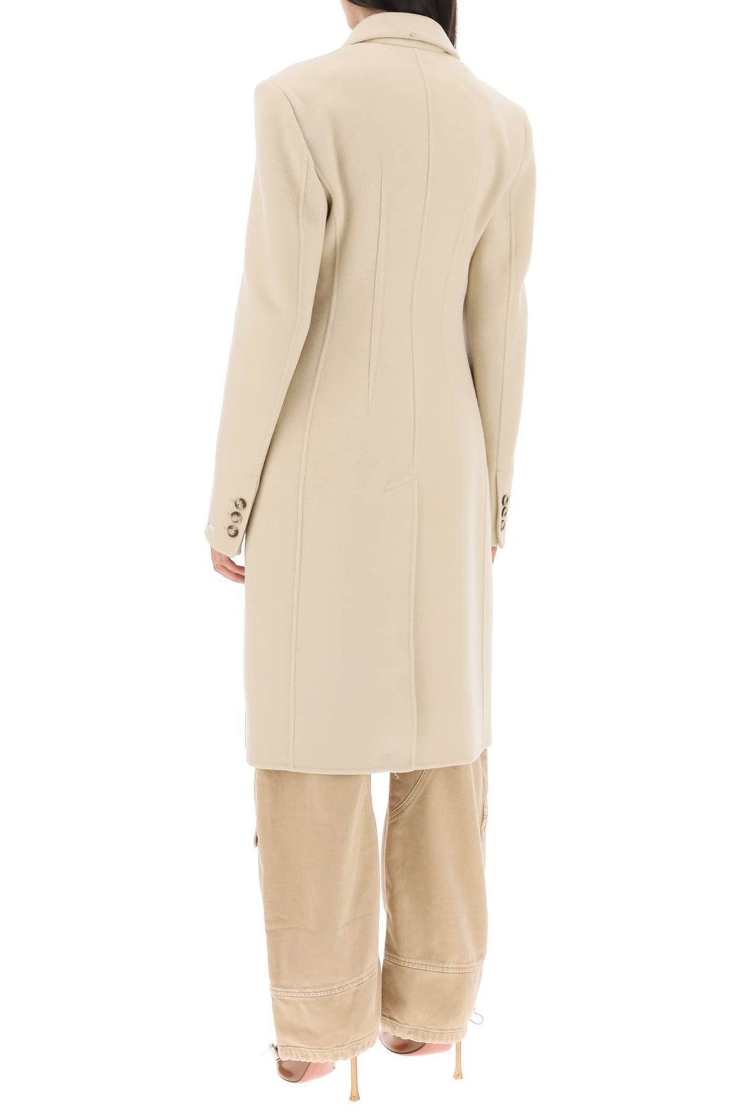 Clothing - Sportmax 'morgana' Virgin Wool Double - Breasted Coat - 232914DCA000001 - 092BU - 42 - Ask Me Wear