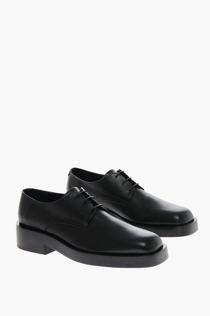 Jil Sander Squared Toe Leather Derby Shoes