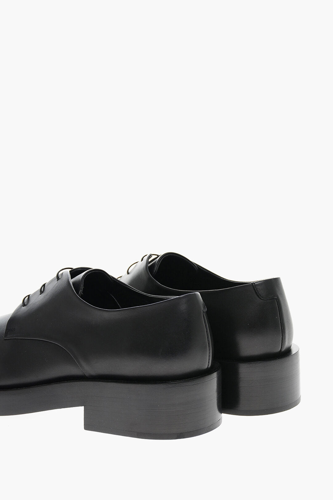 Jil Sander Squared Toe Leather Derby Shoes