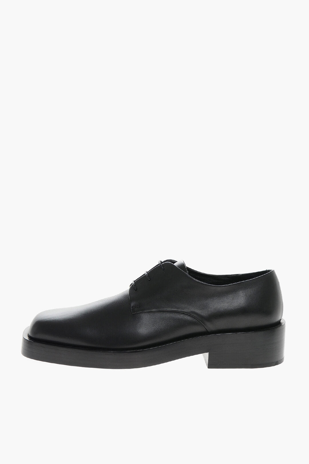 Jil Sander Squared Toe Leather Derby Shoes