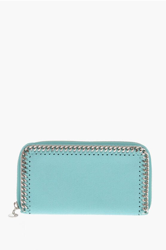 Accessories - Wallets & Card Holders - Stella McCartney Faux Leather Continental Wallet with Zip Closure - 3666015780503 - Ask Me Wear