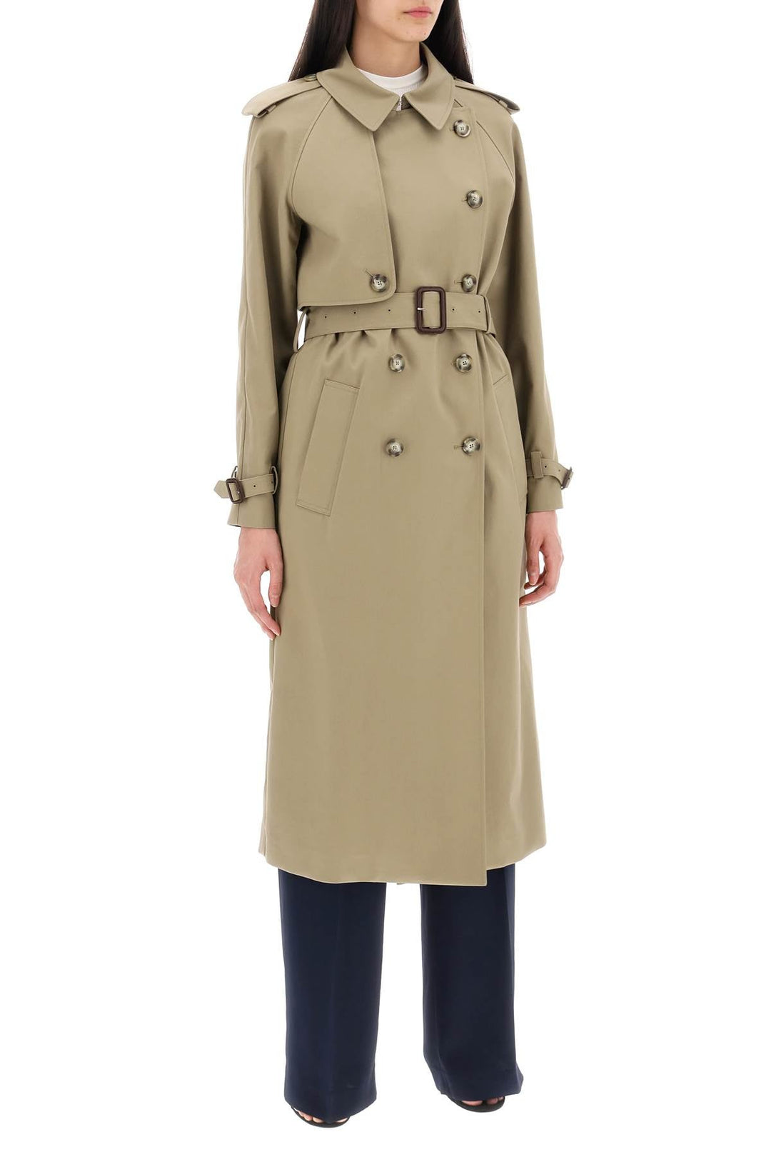 Clothing - Stella Mccartney Sustainable Cotton Double - Breasted Trench - 241608DIM000001 - 3032 - 40 - Ask Me Wear