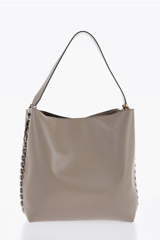 Bags - Stella McCartney Vegan Leather Shoulder Bag With Chain Details - 3666015451465 - Ask Me Wear