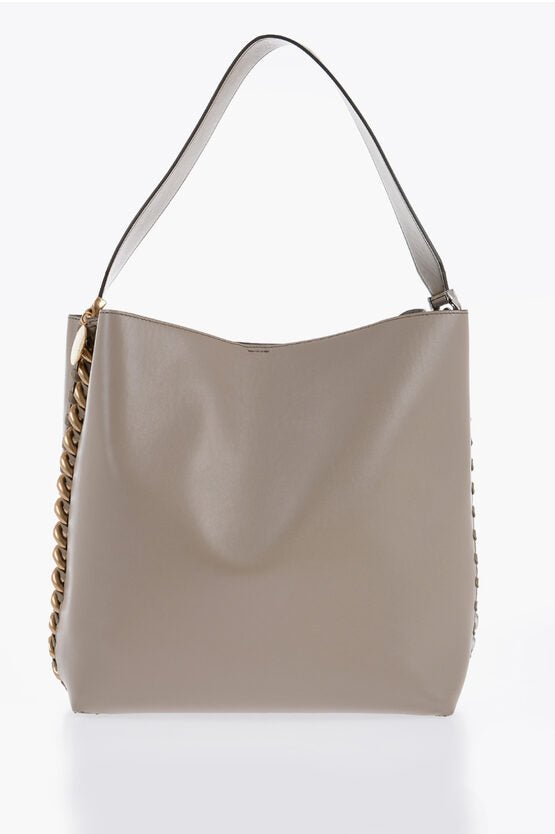 Bags - Stella McCartney Vegan Leather Shoulder Bag With Chain Details - 3666015451465 - Ask Me Wear