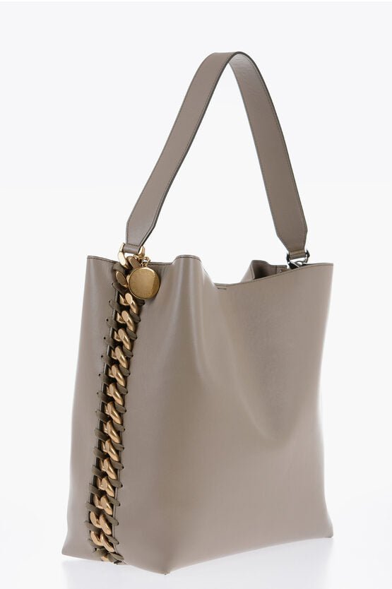 Bags - Stella McCartney Vegan Leather Shoulder Bag With Chain Details - 3666015451465 - Ask Me Wear