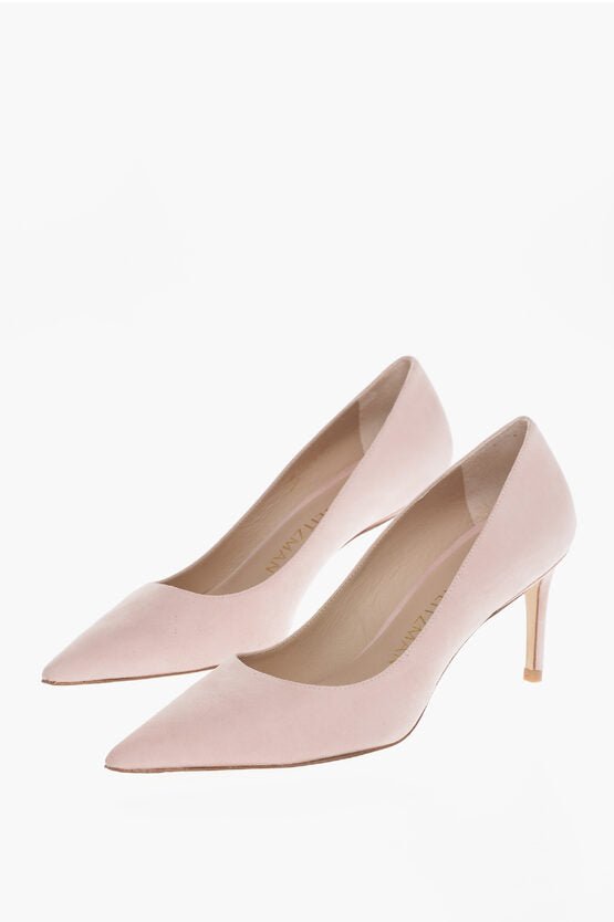 Shoes - Stuart Weitzman Pointed Suede Leather Pumps 8 cm - 196035649519 - Ask Me Wear