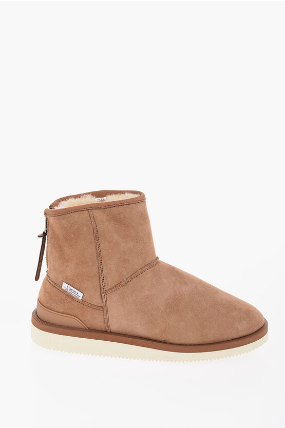 Suicoke Suede Ankle Boots with Real Fur Inner