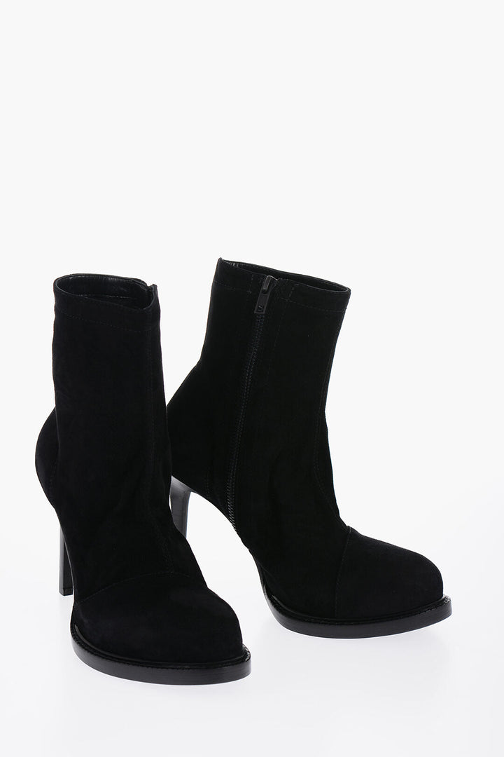 Ann Demeulemeester Suede Ankle Boots with Side Zip 10 cm