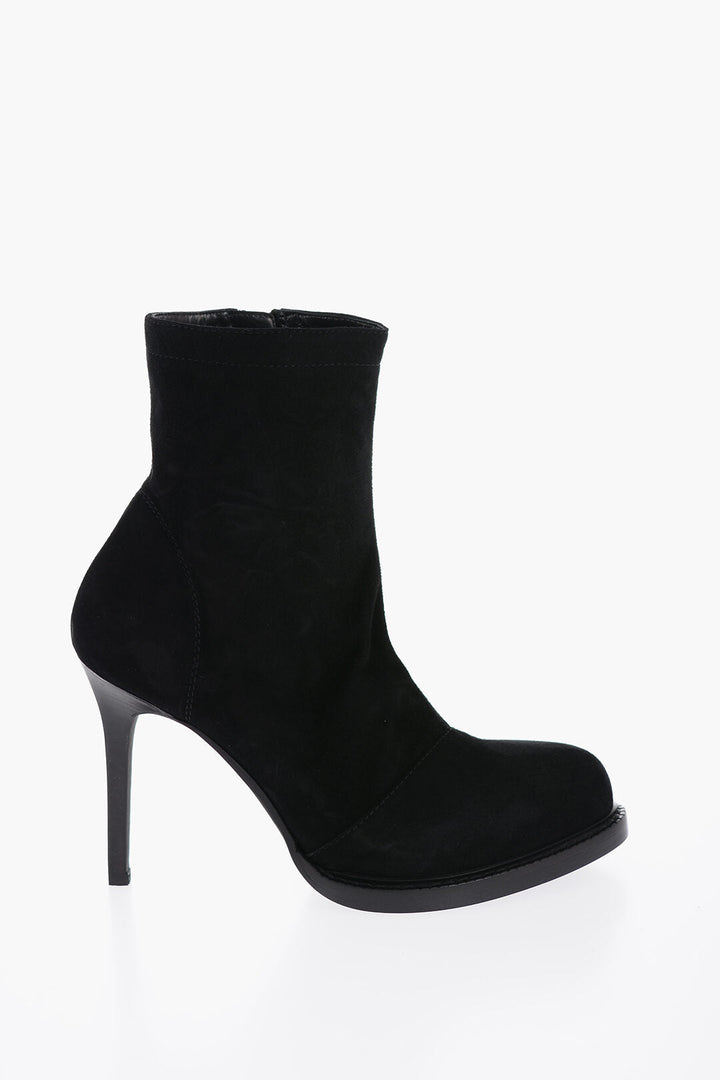 Ann Demeulemeester Suede Ankle Boots with Side Zip 10 cm