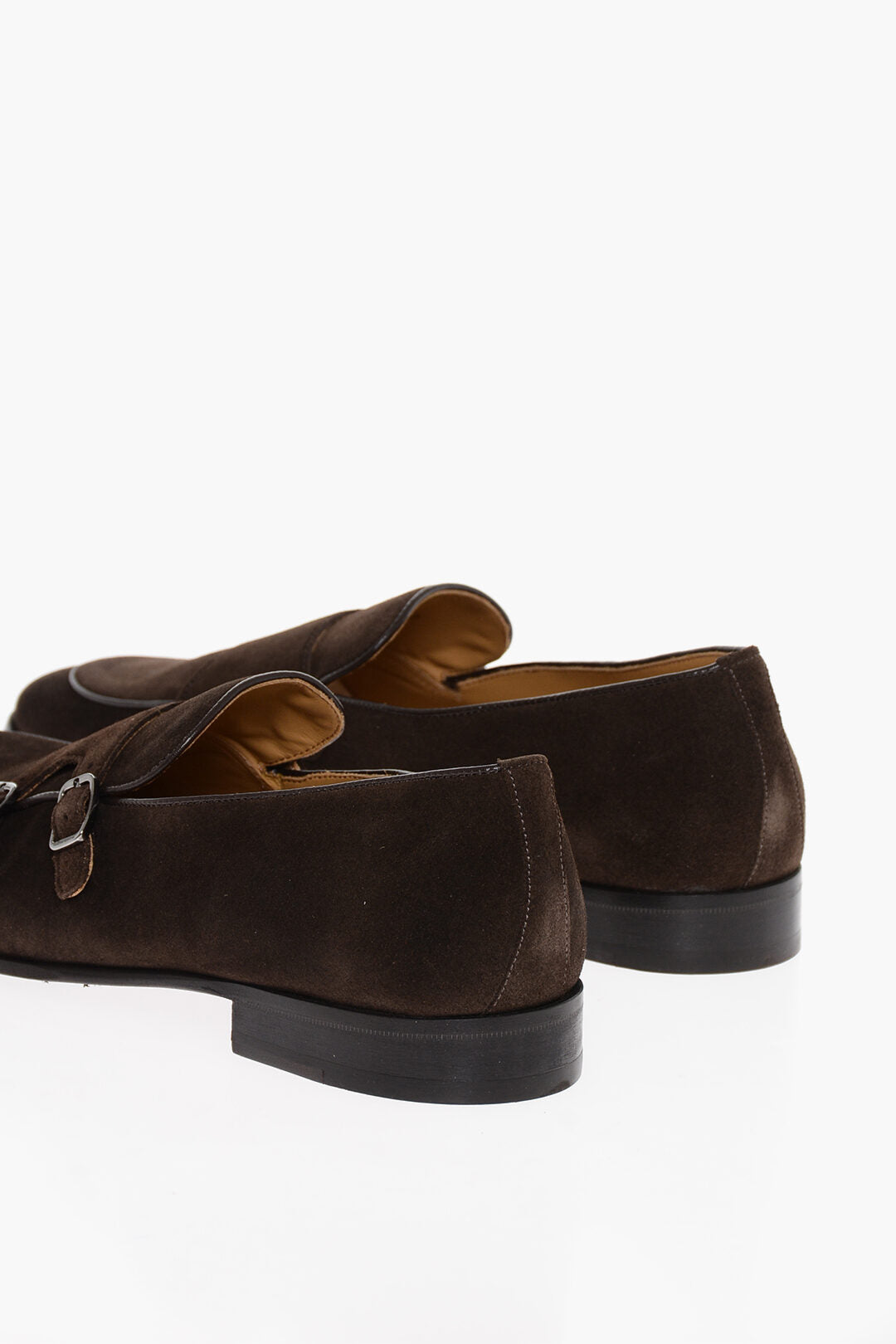 Testoni Suede Double Strap PORTONOVO Monk Shoes