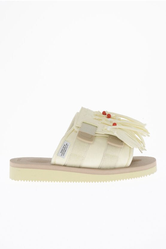 Rings - Suicoke Faux Leather HOTO Sandals with Fringes and Beads - 4549393192306 - Ask Me Wear