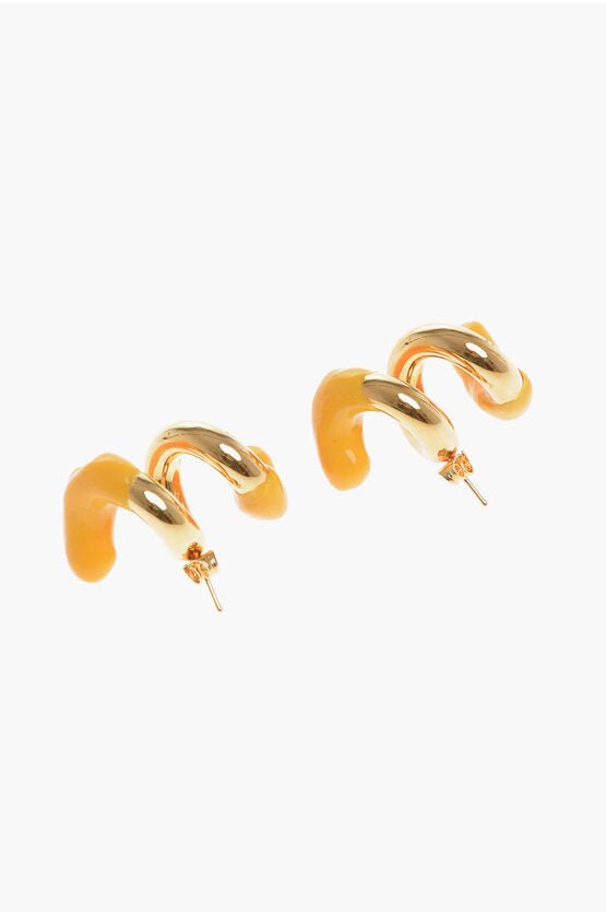 Earrings - SUNNEI Golden Effect Earrins With A Rubberized Effect Finish - 8057592141873 - Ask Me Wear