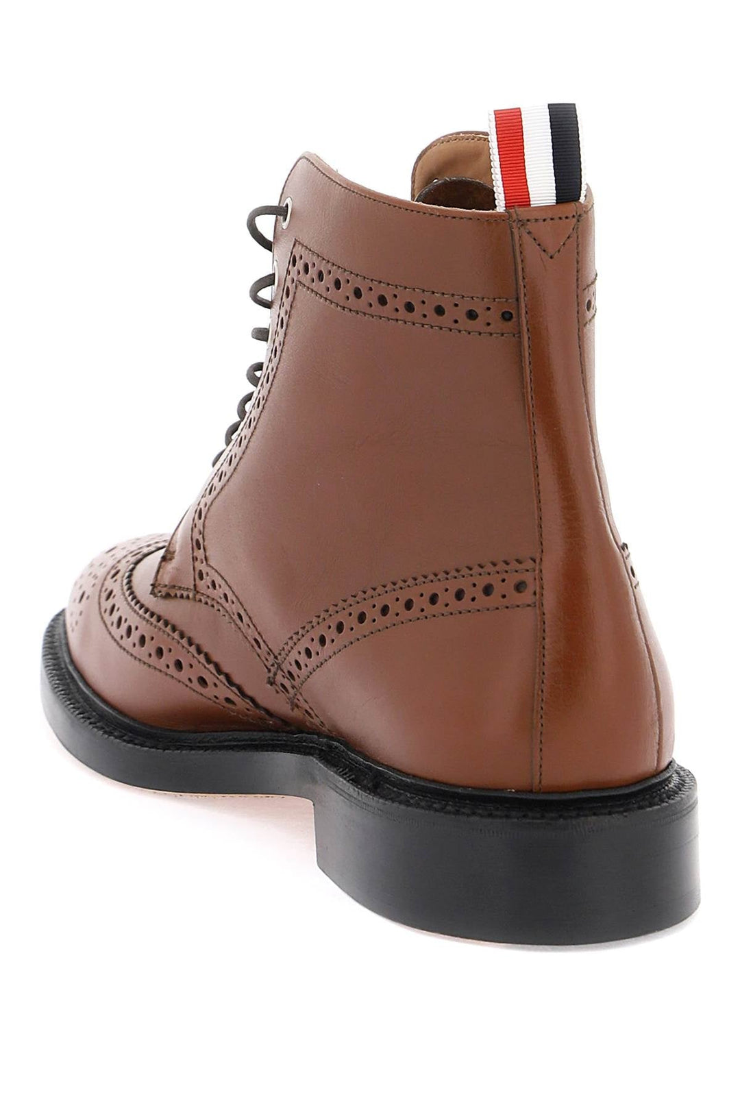 Shoes - Thom Browne Wingtip Ankle Boots With Brogue Details - 241976LCX000001 - 215 - 7 - Ask Me Wear