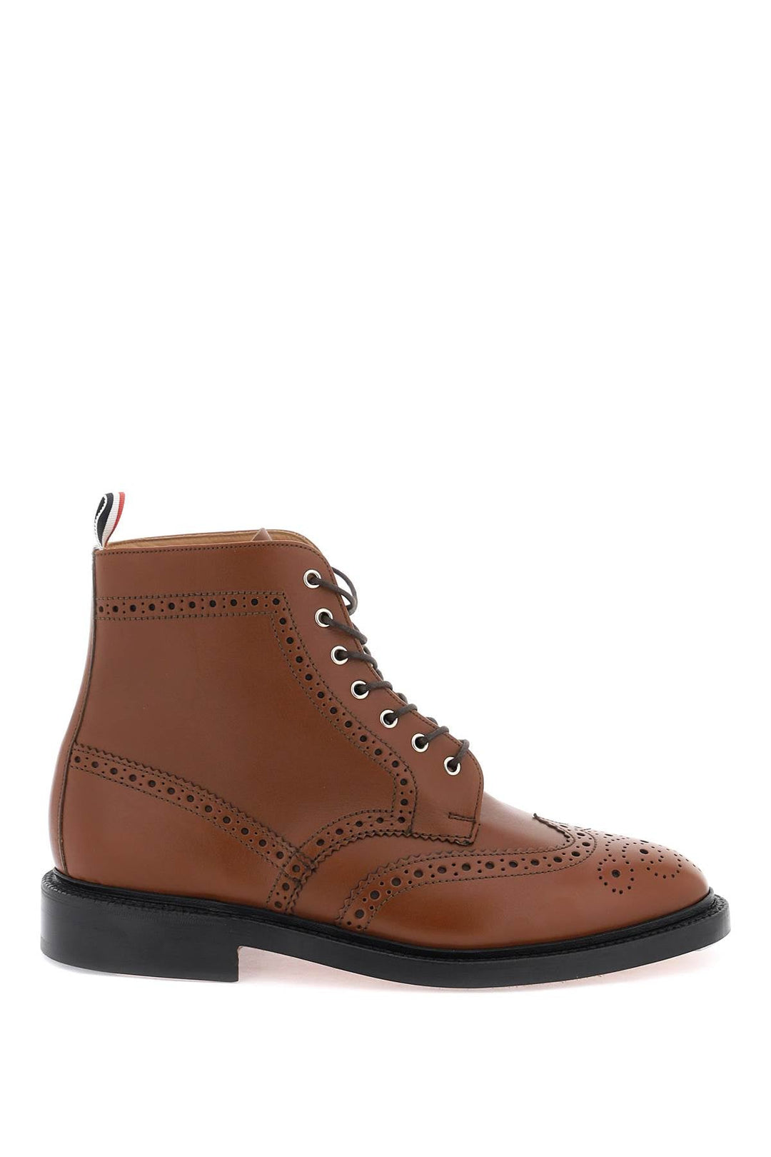 Shoes - Thom Browne Wingtip Ankle Boots With Brogue Details - 241976LCX000001 - 215 - 7 - Ask Me Wear