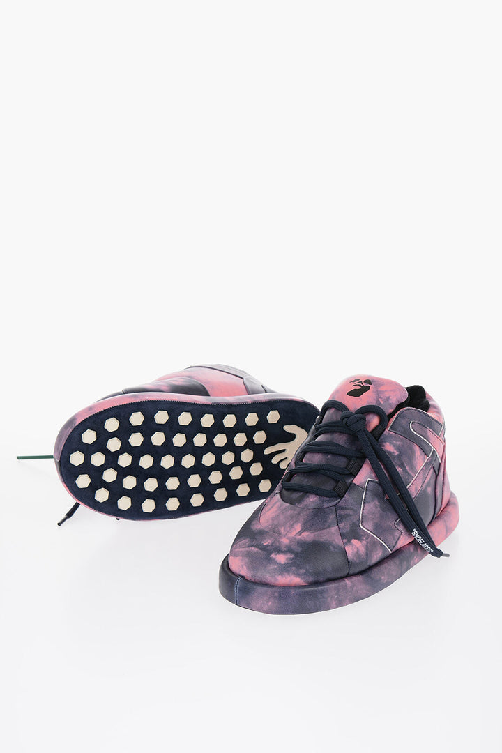 Off-White Tie Dye Leather BUMP Padded Sneakers