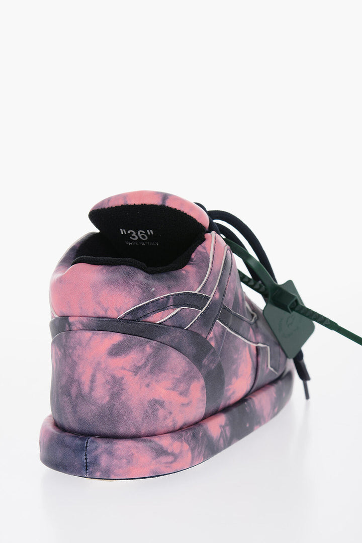 Off-White Tie Dye Leather BUMP Padded Sneakers