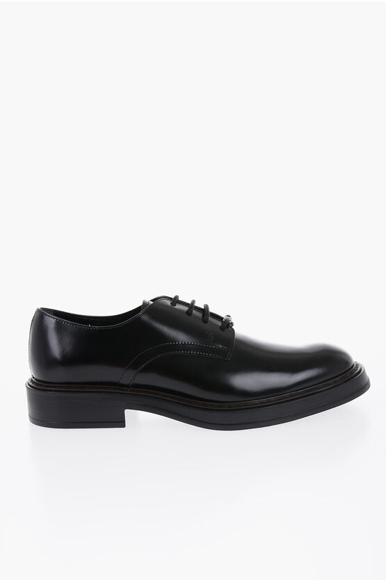 Shoes - Tod's Brushed Leather Derby Shoes - 000201231315 - Ask Me Wear