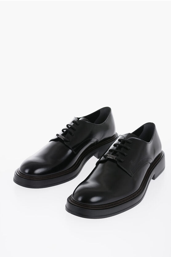 Shoes - Tod's Brushed Leather Derby Shoes - 000201231315 - Ask Me Wear