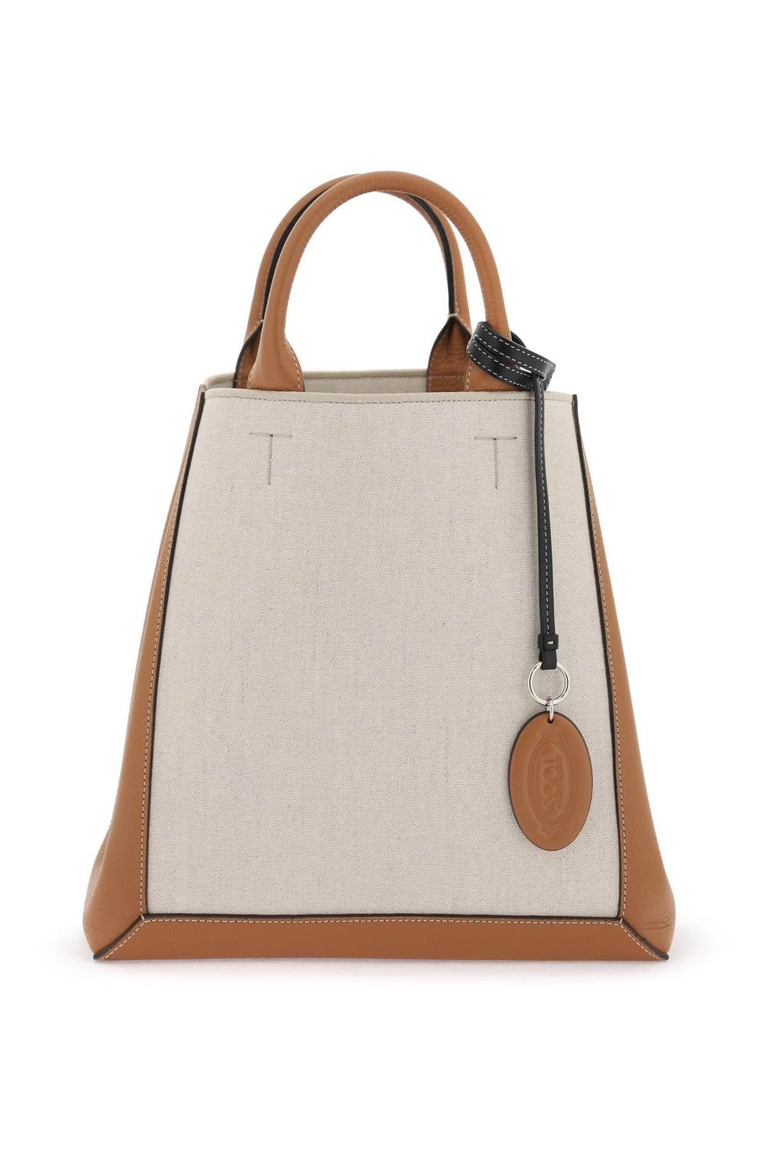 Bags - Tod's Canvas & Leather Small Tote Bag - 241727ABS000002 - 8O14 - os - Ask Me Wear